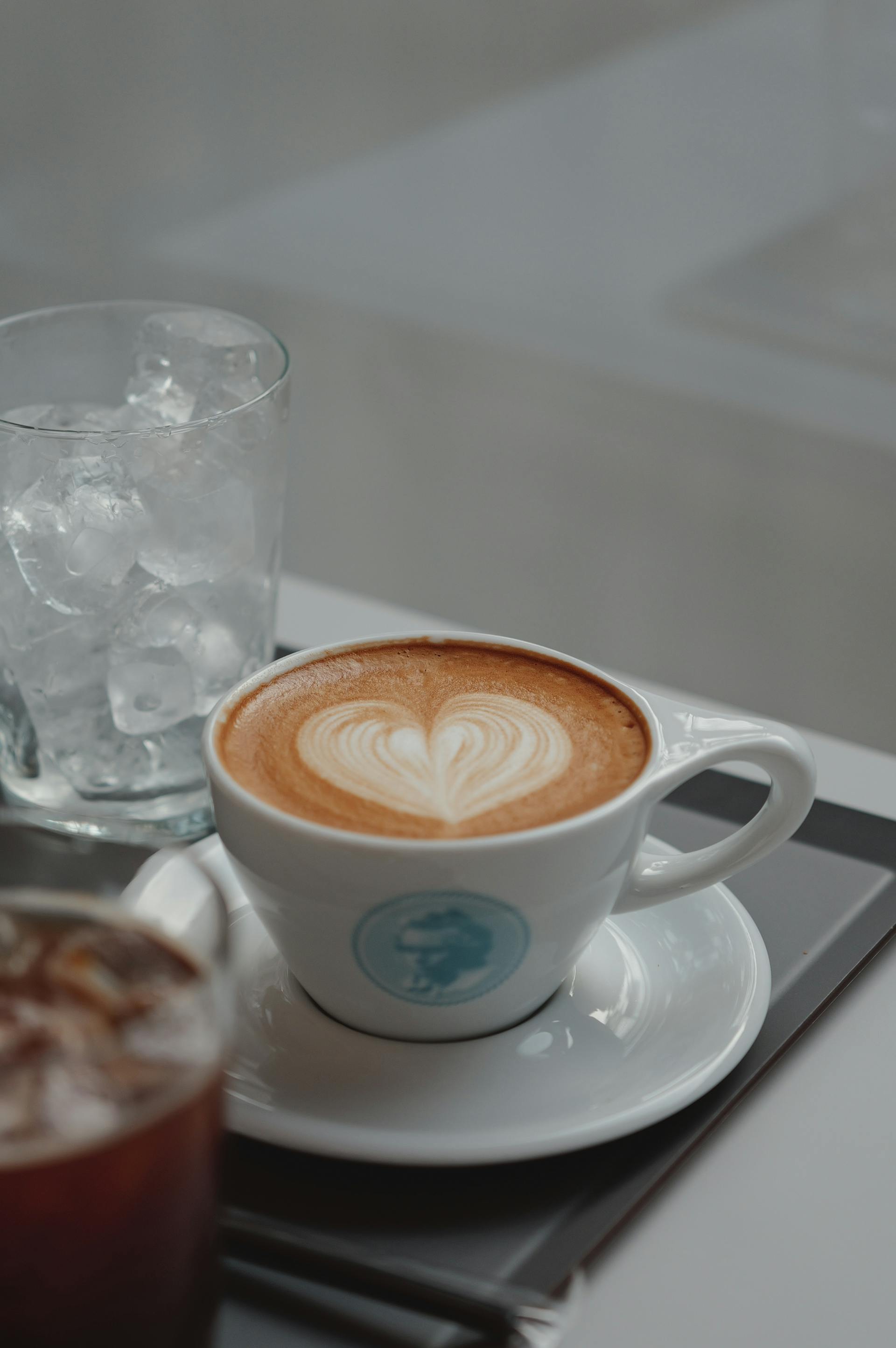 더리터 카푸치노 1리터 라떼아트